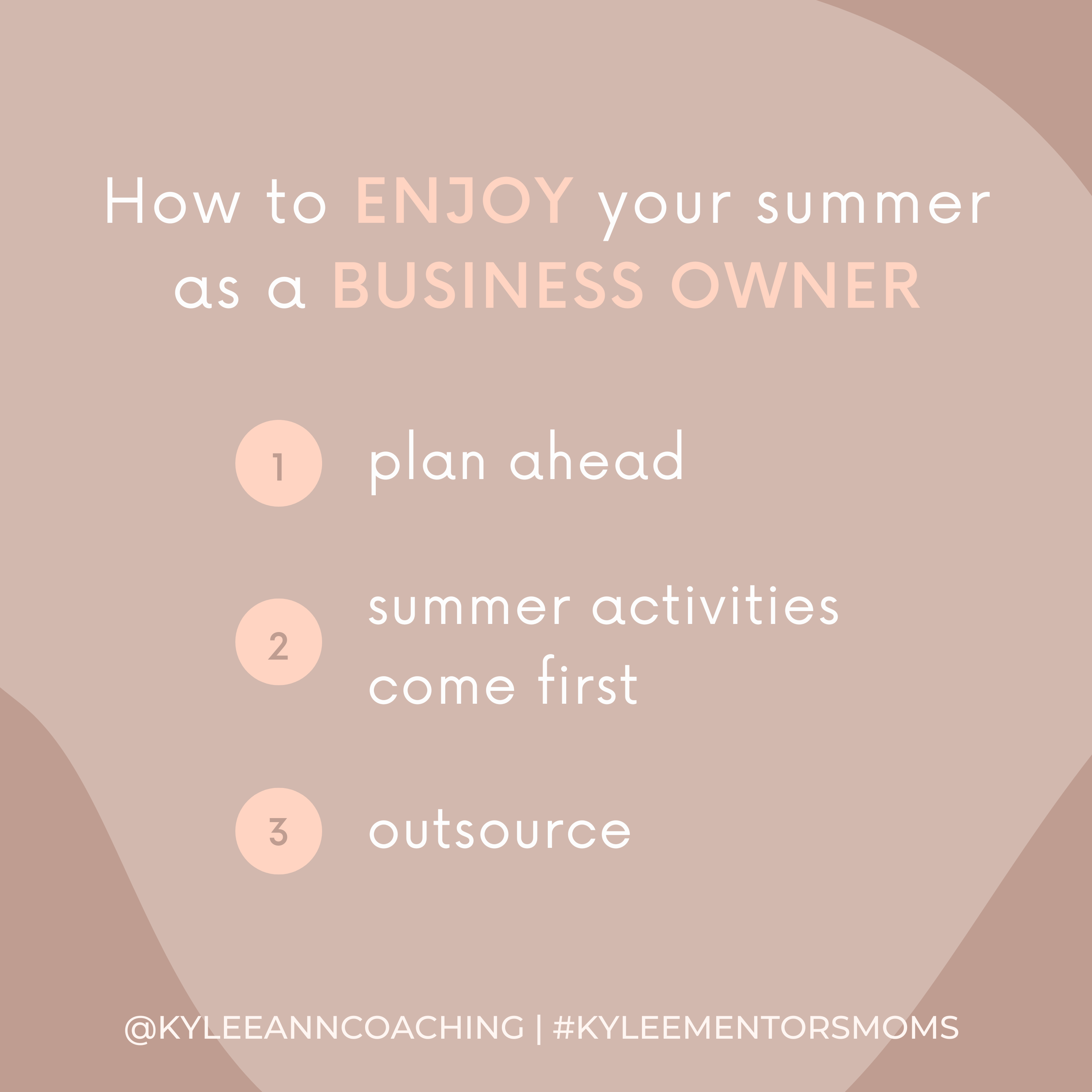 Getting Ahead of Summer Schedules